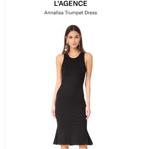 L'AGENCE Dresses & Skirts - L'AGENCE size small Annalisa Trumpet Dress in black